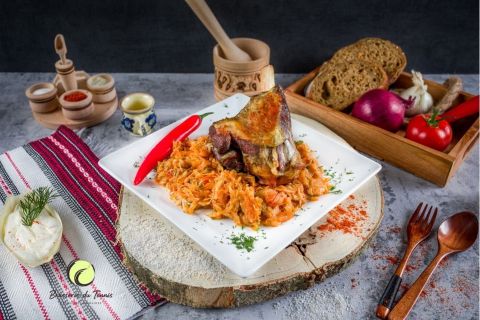 Jambonneau fumé au chou