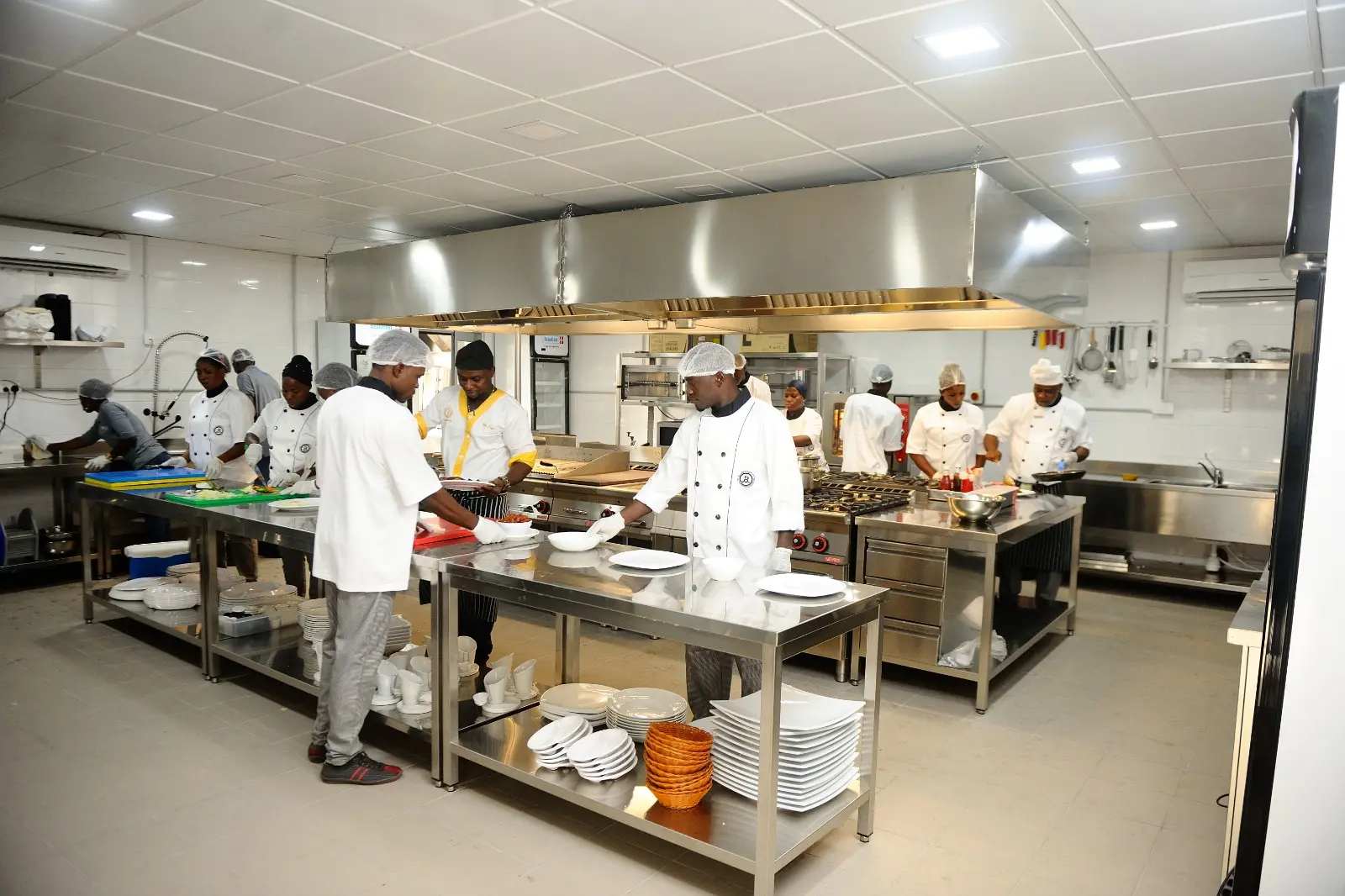 The in-house kitchen