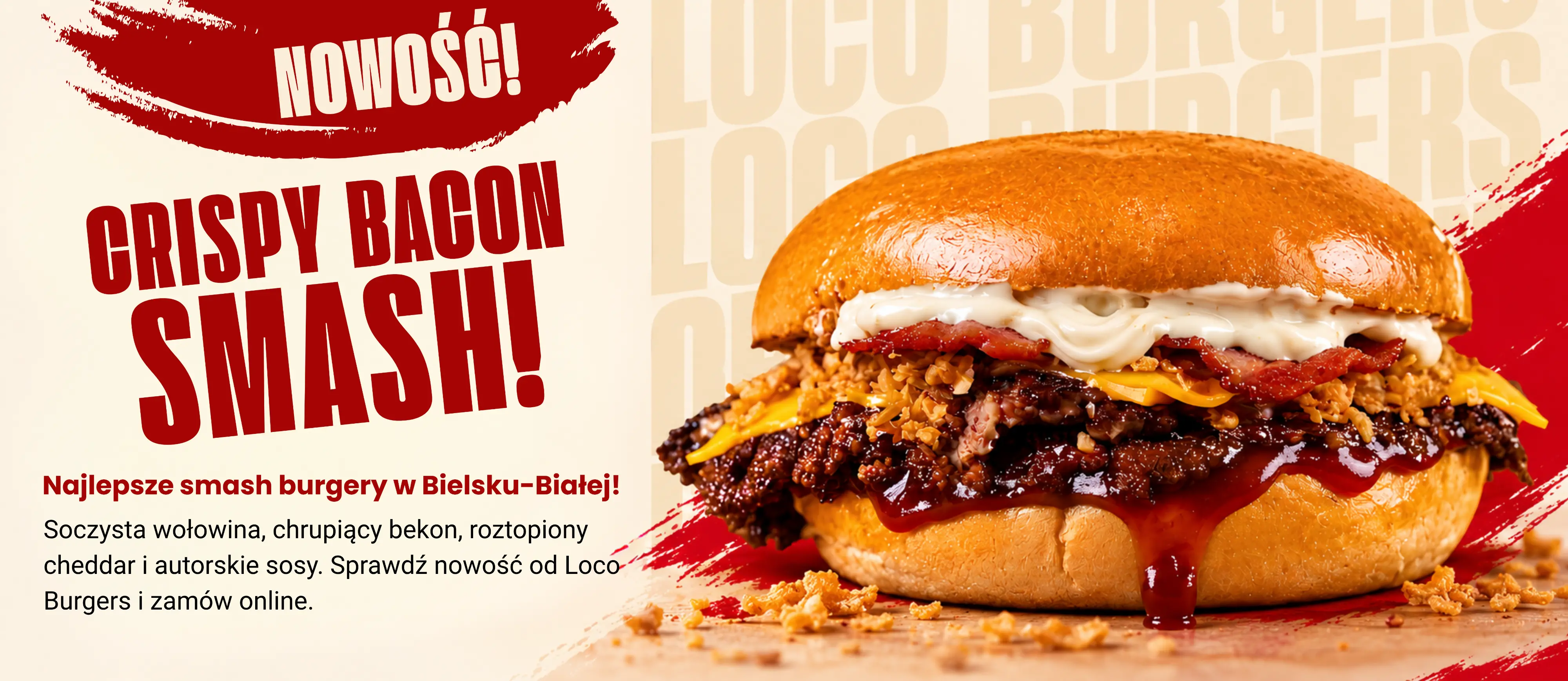 baner loco burgers crispy bacon