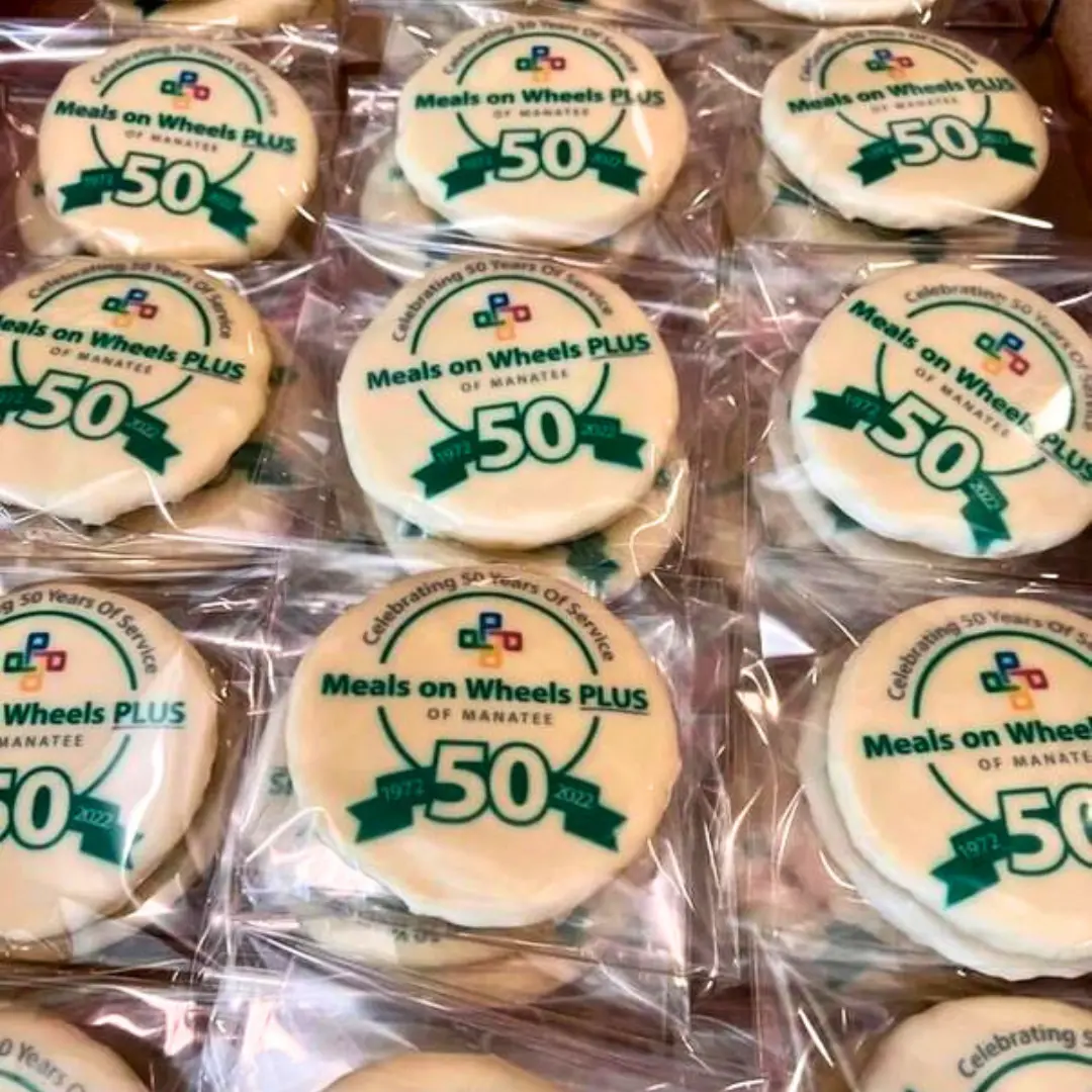 Meals On Wheels Plus celebrating 50 years cookie