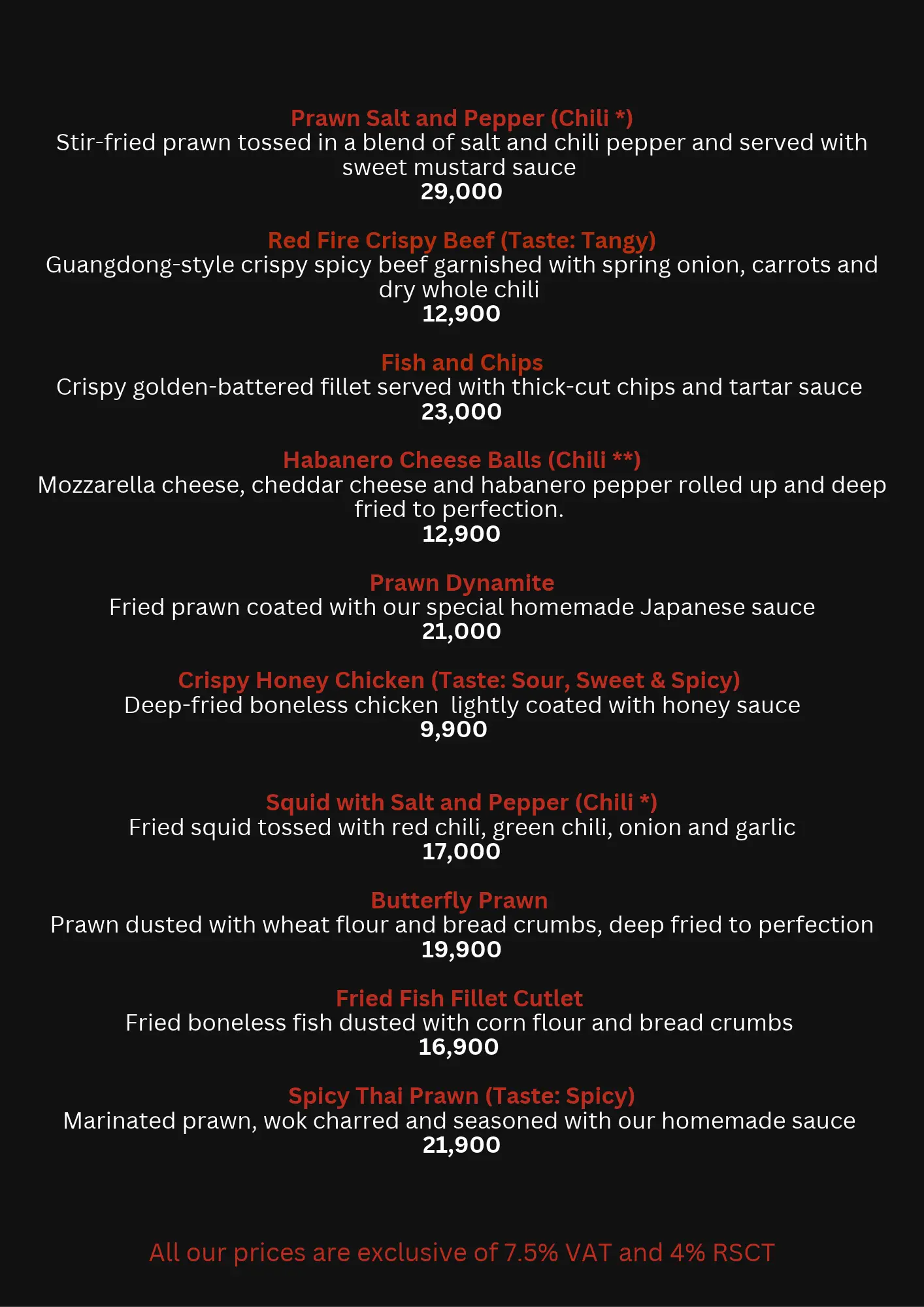 Asia Town menu - Appetizers 1/3