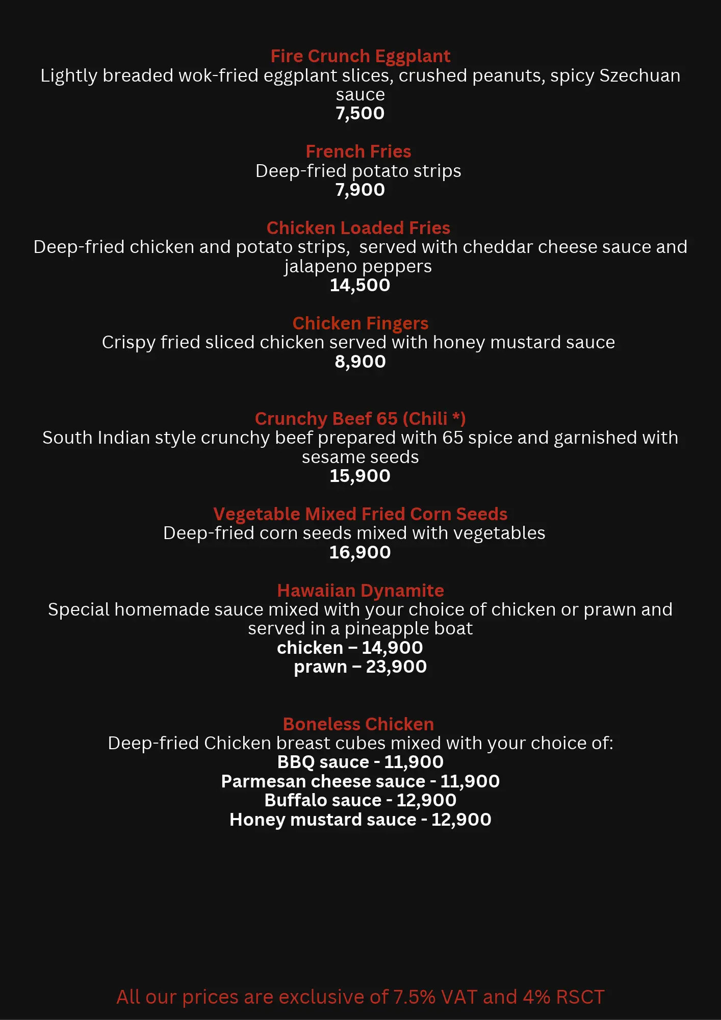 Asia Town menu - Appetizers 2/3