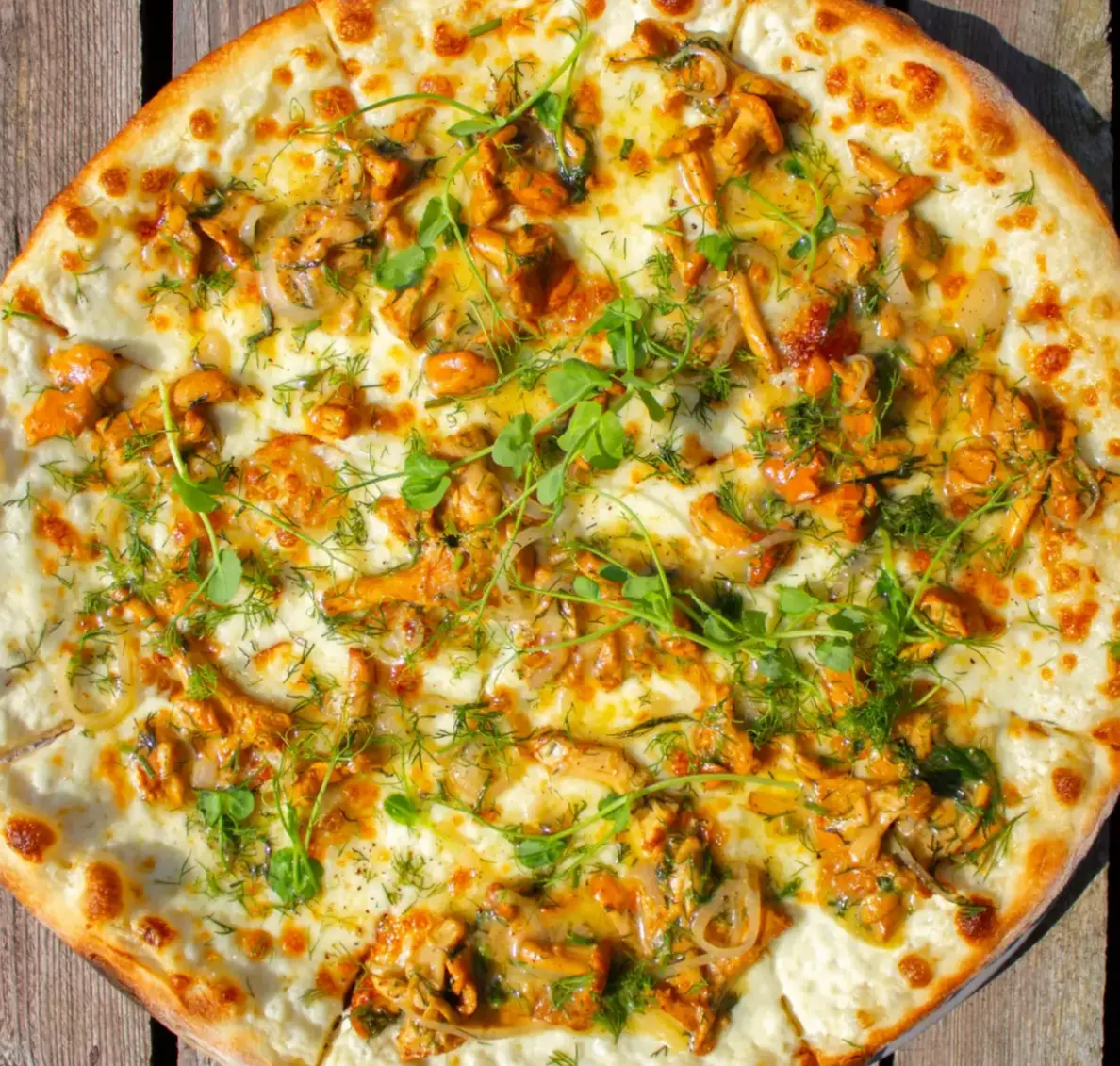 Pizza sezonowa z kurkami