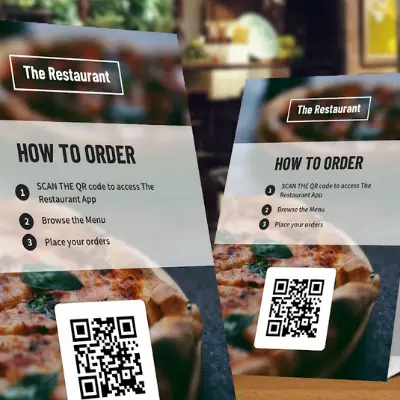 Restaurant QR code ordering